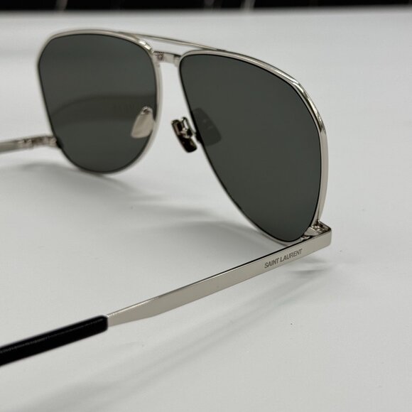 NEW SAINT LAURENT SL690 DUST 002 SUNGLASSES MEN SILVER EYEWEAR SL 690 DUST 002 - Picture 11 of 15